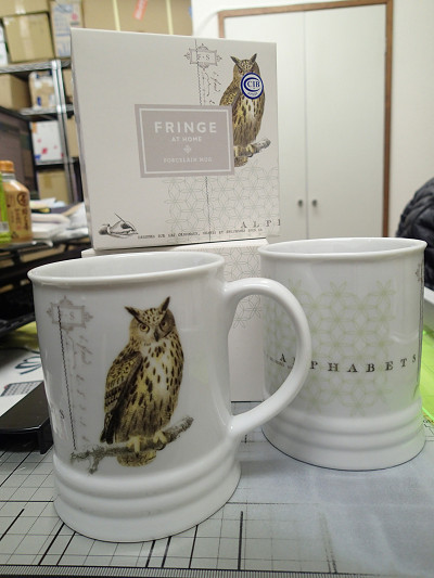 ワシミミズクのマグカップが届きました。